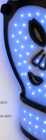 Blue light · 460nm LED mask illustration