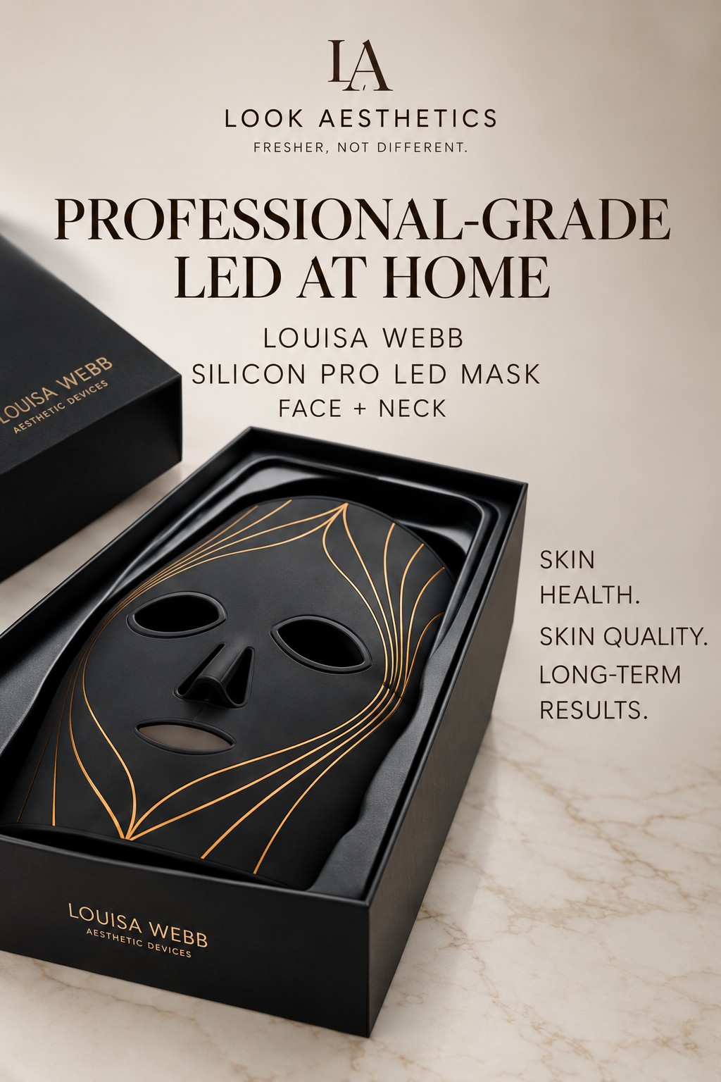Look Aesthetics Louisa Webb Silicon PRO LED Face and Neck Mask