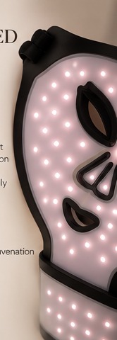 Near-infrared · 850nm LED mask illustration