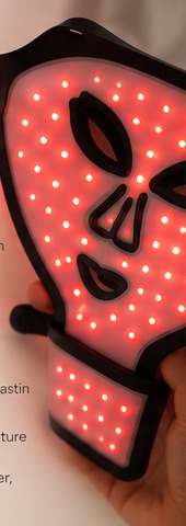 Red light · 660nm LED mask illustration